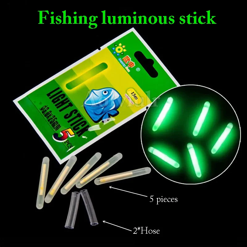 

Fishing Light Float 5/20/50/60PC/Lot Light Stick Night Float Rod Light Dark Glow Fluorescent Light Stick Fishing Accessories