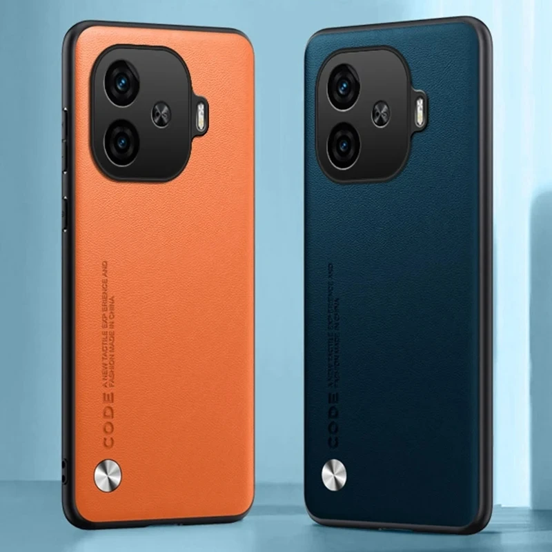 Модная искусственная кожа для Vivo iQOO Z9 чехол силиконовая Противоударная защита