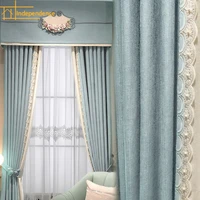 customized 2022 simple nordic style curtains for living dining room bedroom balcony shading light luxury high end flower base