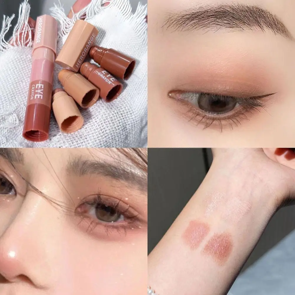 Set Long Lasting Waterproof Glitter Highlighter Stick Shimmer Eyeliner Makeup Pigment