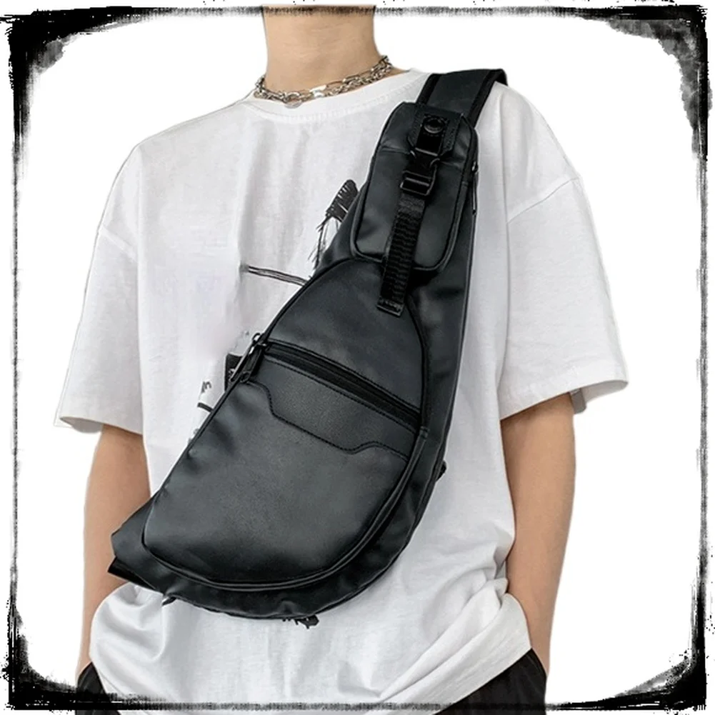 

Men's Waterproof Nylon Sling Backpack, Multipurpose Crossbody Shoulder Bag Travel Daypack Hiking Backpacks