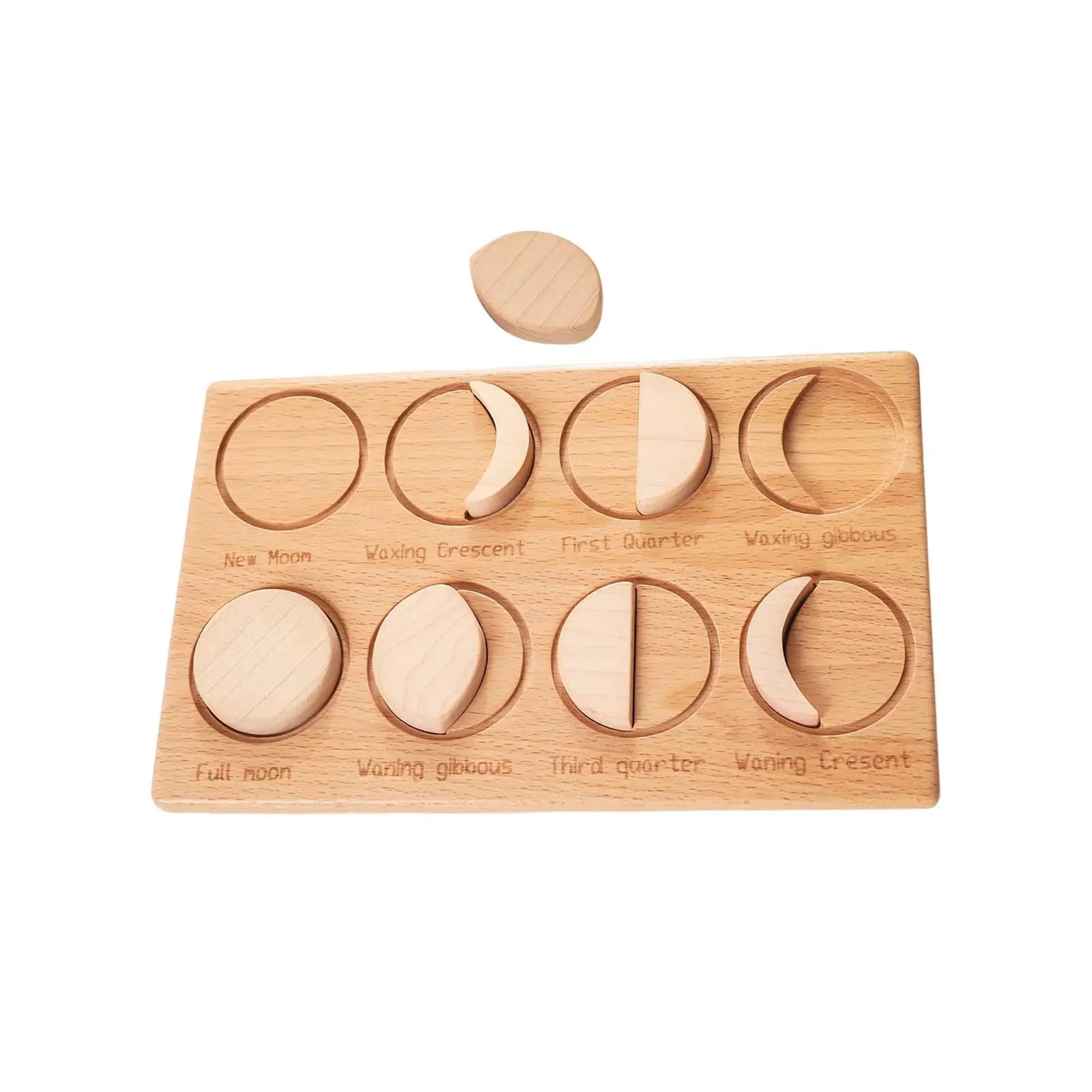 

Early Education Puzzle Shape Block Educational Toys Moon Jigsaw for Kids