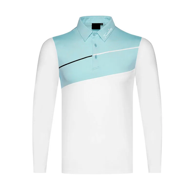 

Осенне-летняя оригинальная Мужская футболка-поло для отдыха на открытом воздухе высокого качества с длинными рукавами