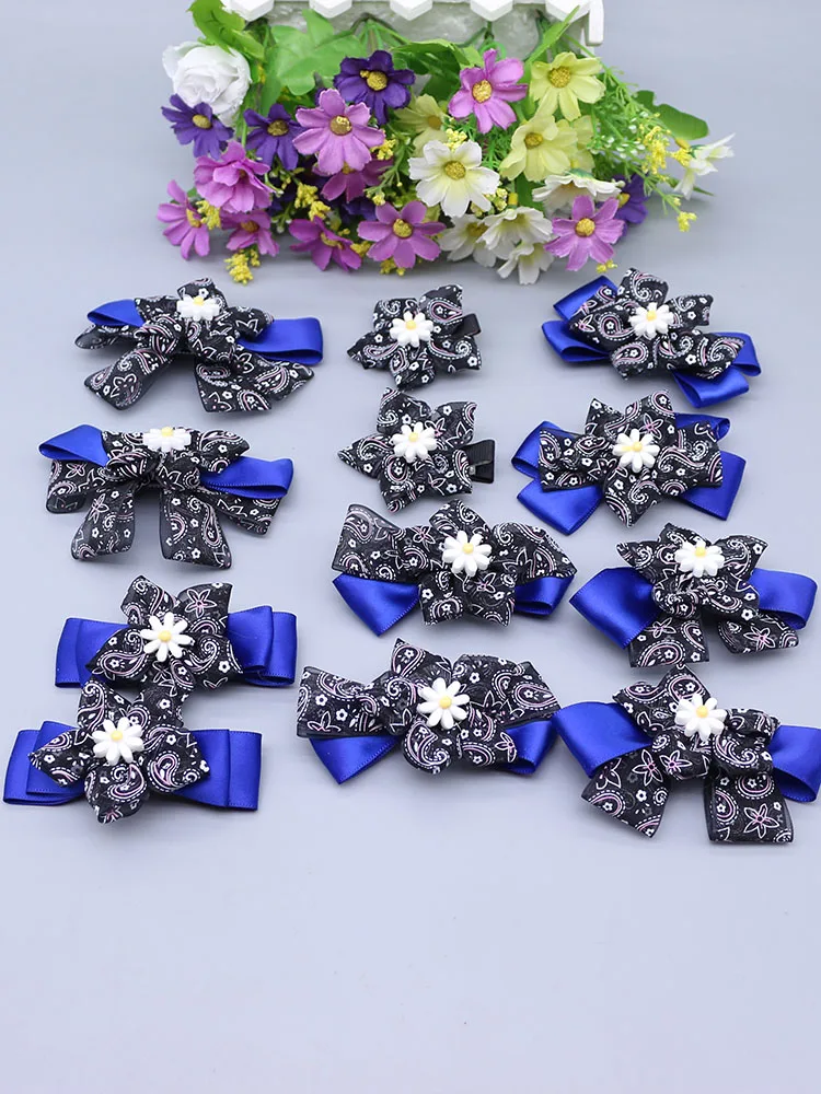 

new ribbon hair clips Fashion girls silk hairpins cute spinki do wlosow Barrettes hanfu hair accessory D28-1