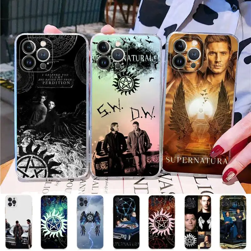 

Supernatural tv show Phone Case Silicone Soft for iphone 14 13 12 11 Pro Mini XS MAX 8 7 6 Plus X XS XR Cover