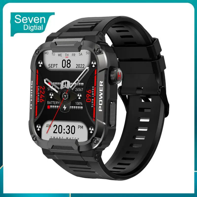

1pc Smart Watch Men's Ladies Hd Large Screen Three-proof Smart Watch Multifunctional Watch Military Green Smart Products 2023