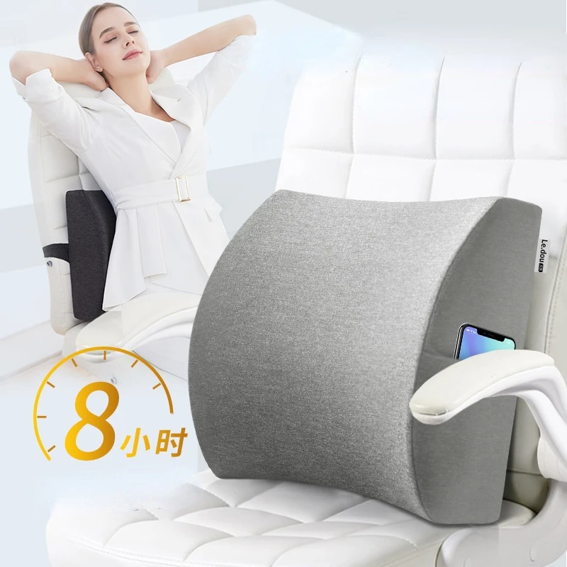 

Мягкая поддерживающая подушка для массажа спины из пены с эффектом памяти, Массажная подушка для спины, подушка для талии для автомобильног...