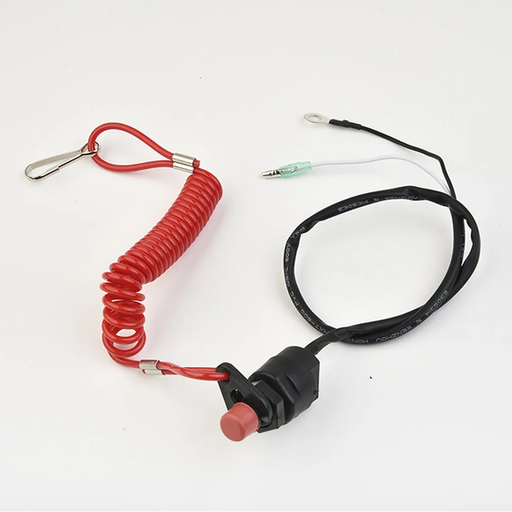 

Wire Engine Outboard Kill Switch Component Set Protection Plastic Safety Lanyard Motor Replacement Parts Accessories Durable