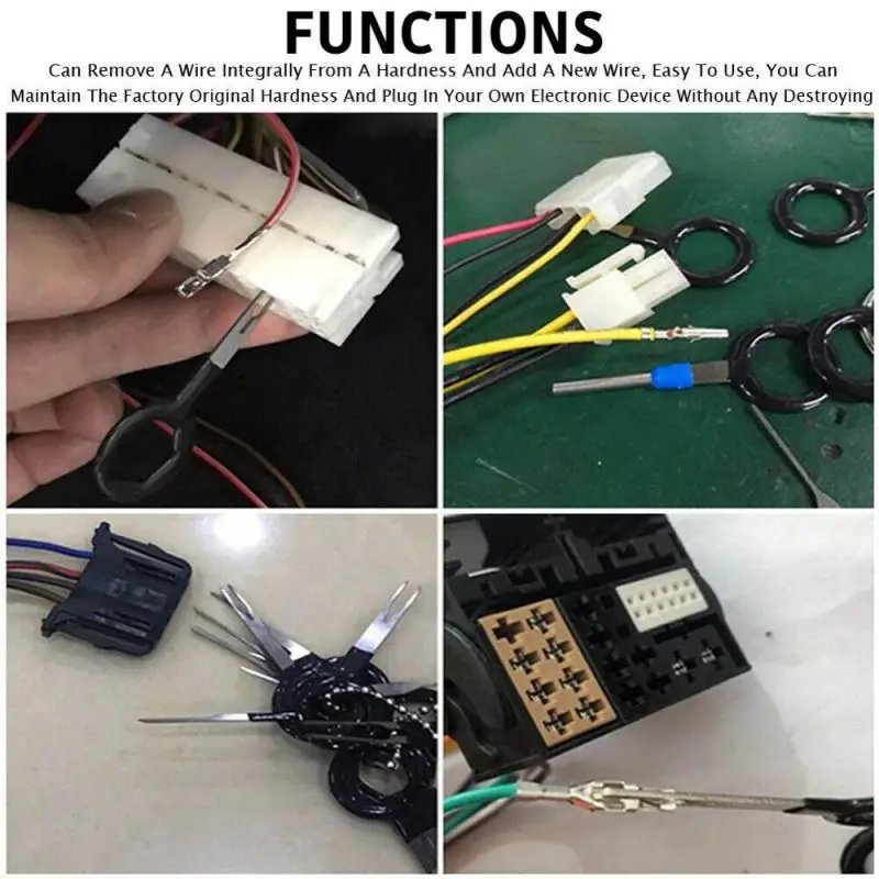 

6/8/11/18Pcs Automotive Plug Terminal Remove Tool Set Key Pin Car Electrical Wire Crimp Connector Extractor Kit Accessories