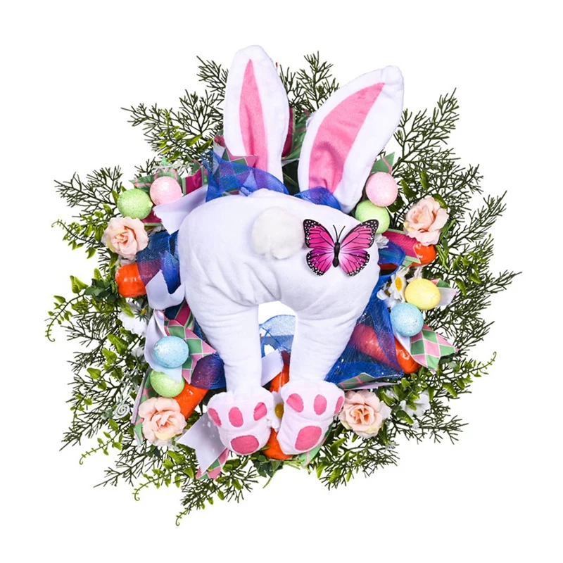 

Colorful Easter Rabbit Garlands Door Oranments Wall Decoration Bunny Easter Party Eggs Happy Easter Party Decor For Home
