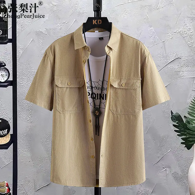 

Men's Shirt Solid Color Casual Shirt Men's Summer Short Sleeve Top Shirts for Men T-shirts Blusas Camisas De Hombre
