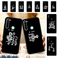 yndfcnb twelve constellations phone case for redmi note 8 7 9 4 6 pro max t x 5a 3 10 lite pro
