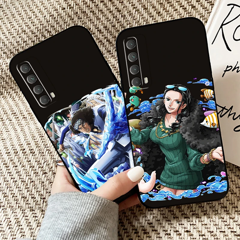 

ONE PIECE Anime Phone Case For Huawei P40 P30 P20 P10 Lite Honor 9 10 20 Pro 7X 8X 9X Prime P Smart Z 2021 Back Liquid Silicon