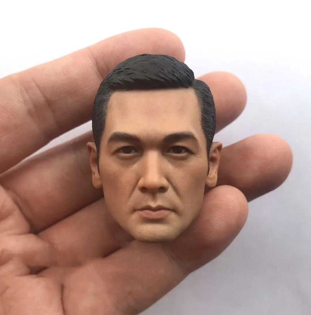 

1/6 Head Sculpt Alex Fong Chung Sun Painted 1/6 Male Head Sculpt Toys Model Fit 12" Toys Action Figure HObbies Soldier