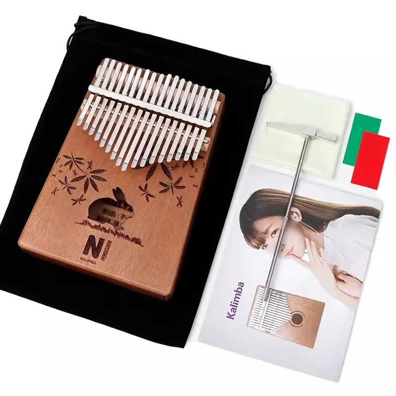 21/17-клавишное Пианино Kalimba С Мелодией И Молотком Профессиональный Музыкальный