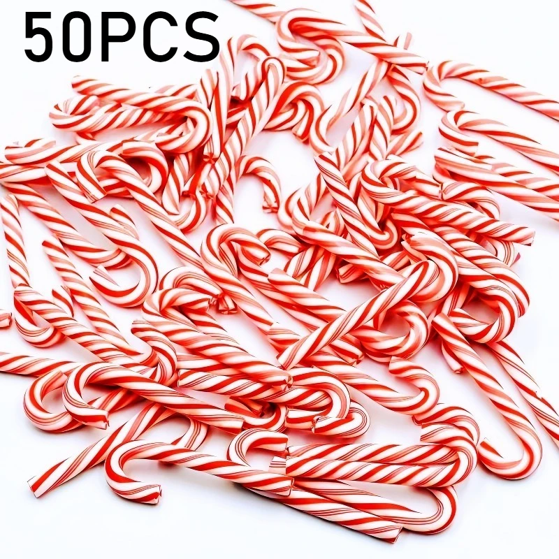 

Мини-конфеты рождественские смоляные красные белые 10/30/50 шт