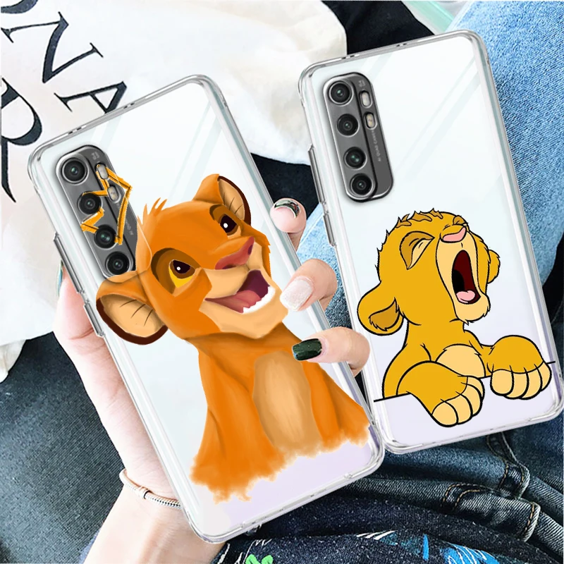 

Disney The Lion King Art Phone Case For Xiaomi Mi 12S 12X 12 11 11T 11i 10T 10 Pro Lite Ultra 5G 9T 9SE 8 Transparent Cover