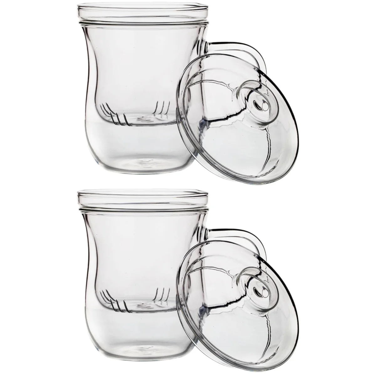 

Tea Cupmug Cups Filter Drinking Clear Water Double Wallcoffee Heat Pitcher Resistant Layer Glasses Strainer Loose Office Hot
