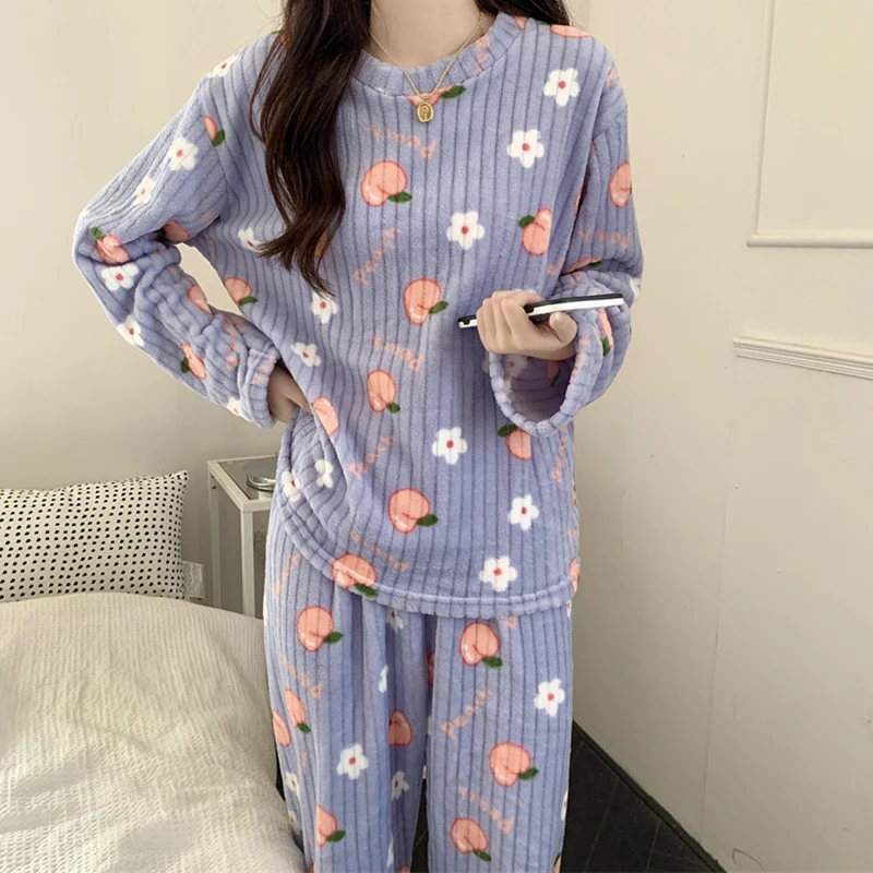 Женский теплый комплект EVNISI персиковый