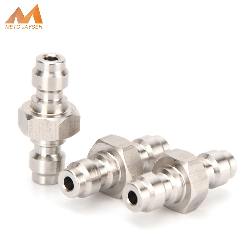 

8mm Socket Stainless Steel Double End Male Plug Male-Male Plug Quick Coupling 3pcs/set