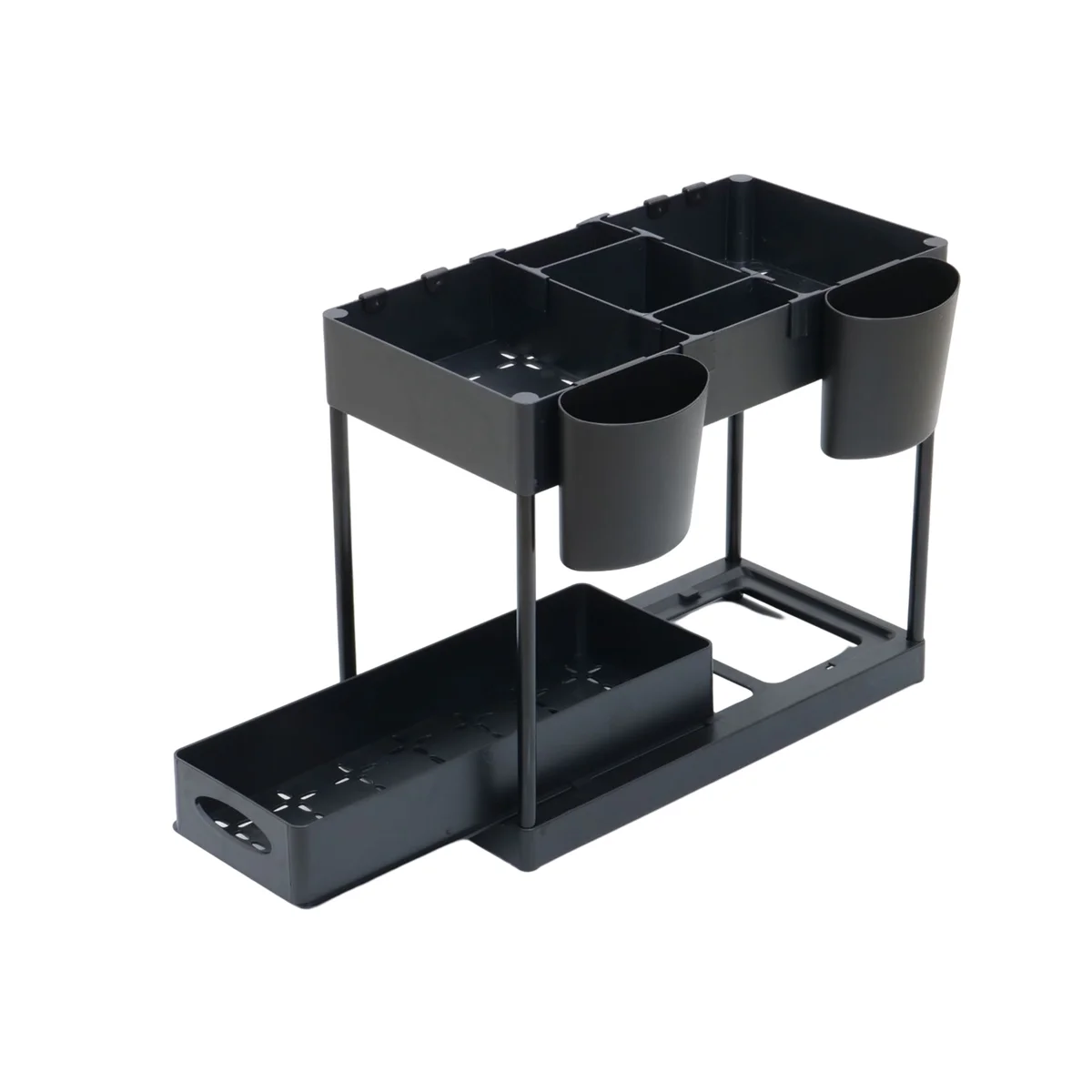 

Under Sink and Storage, 2 Pack Pull-Out Capacity Under Bathroom and Kitchen Cabinet Storage