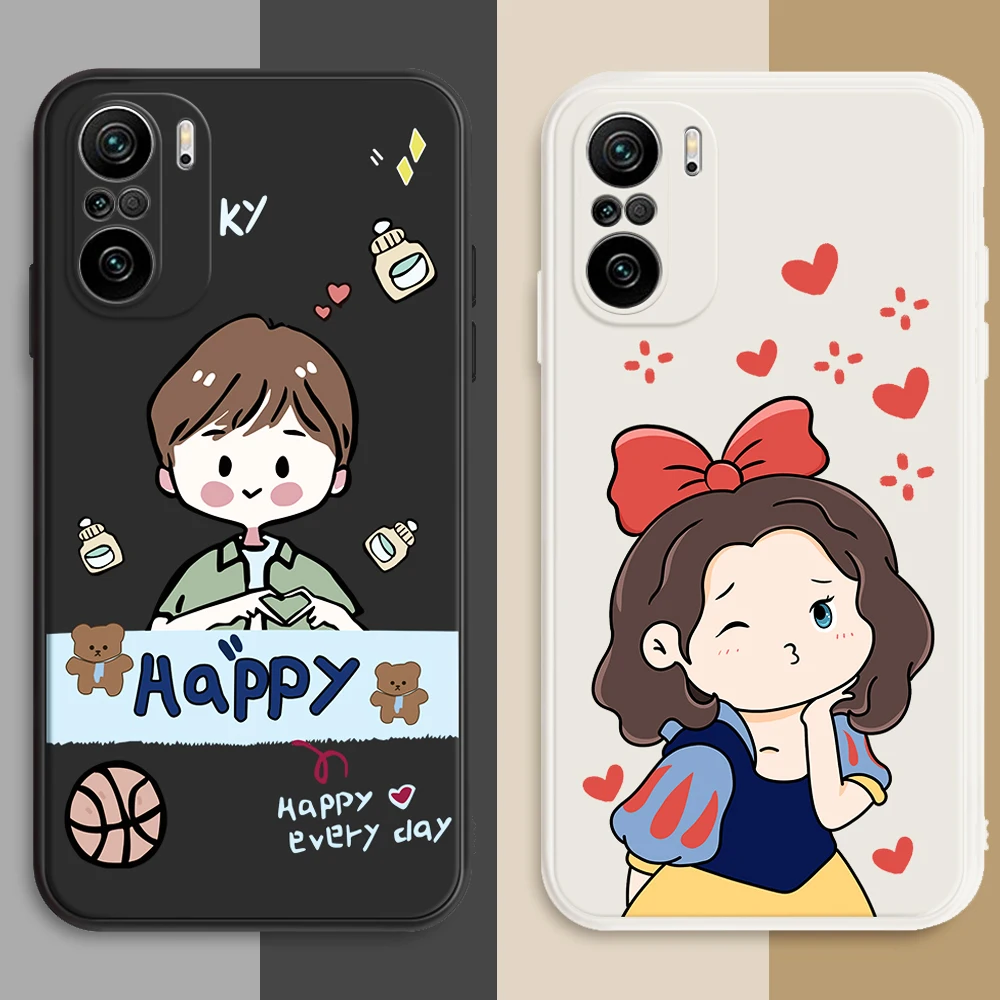 

Soft Case For Redmi Note 10 11 9 Pro Max Cover Funda For Xiaomi Redmi Note 11 Pro Plus 11s 9s 9T 9C 9A 10A Cartoon Girl Boy Case