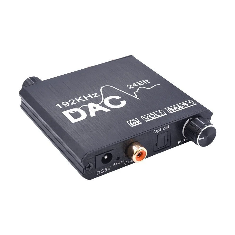 24bit DAC Digital To Analog R/L Audio Converter Optical Toslink SPDIF Coaxial To RCA 3.5mm Jack Adapter Support PCM /LPCM enlarge
