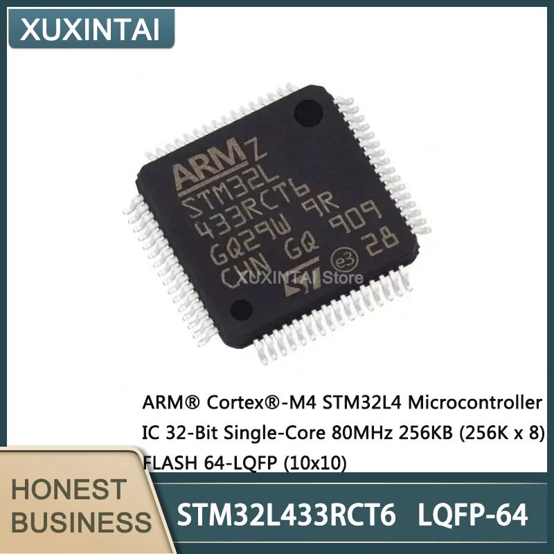 

5Pcs/Lot New Original STM32L433RCT6 STM32L433 Microcontroller IC 32-Bit Single-Core 80MHz 256KB (256K x 8) FLASH 64-LQFP