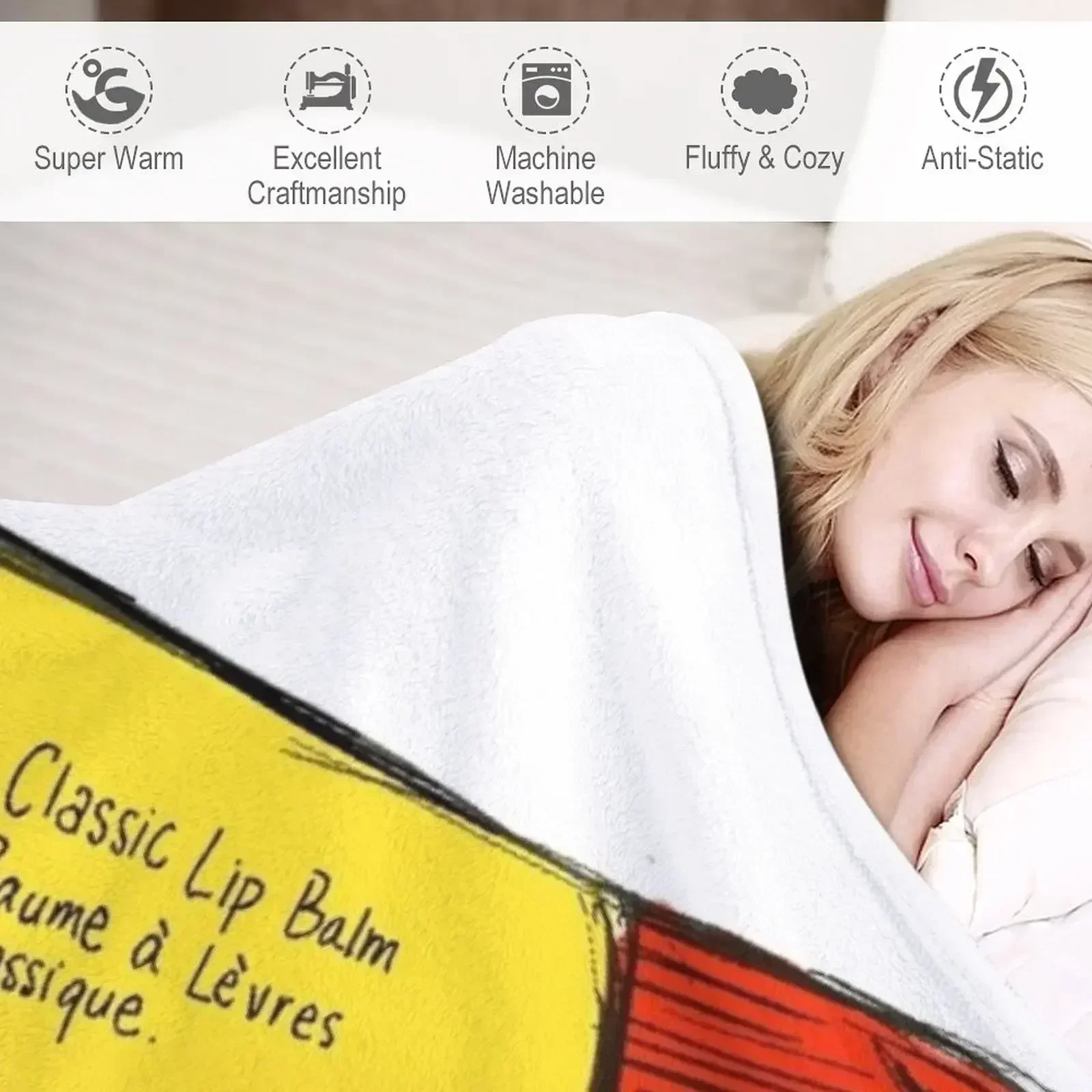 Классическое одеяло Carmex с бальзамом для губ плед гигантские одеяла дивана