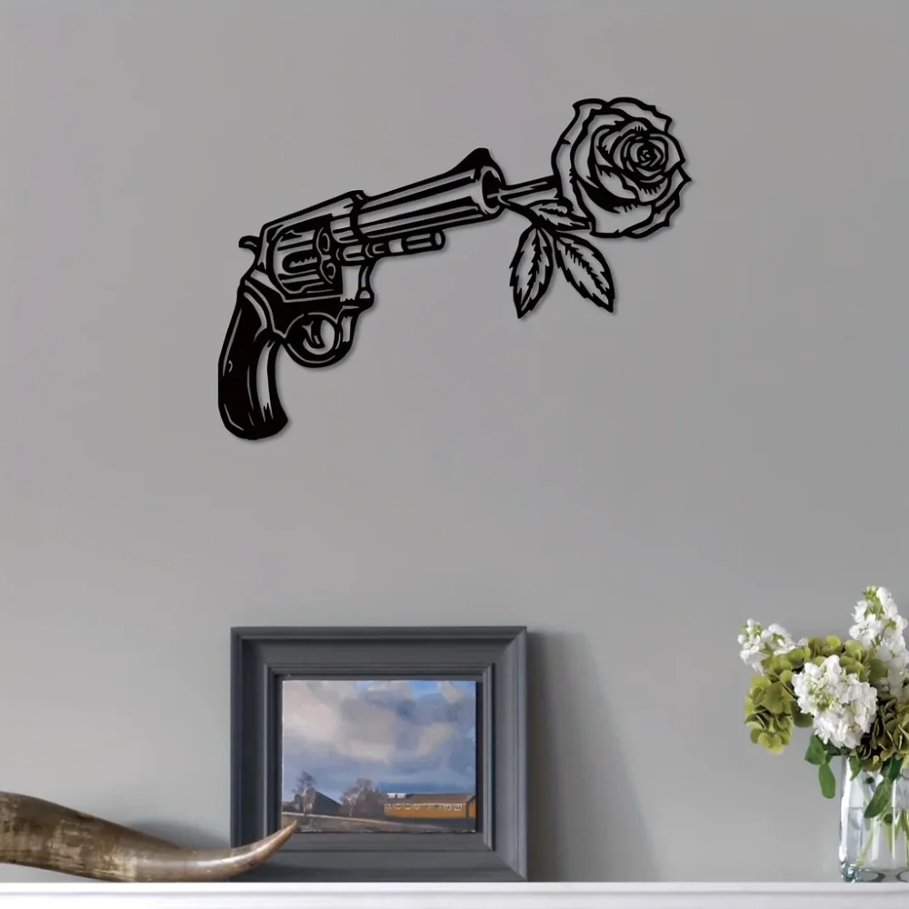 Очаровательный настенный декор в виде розы