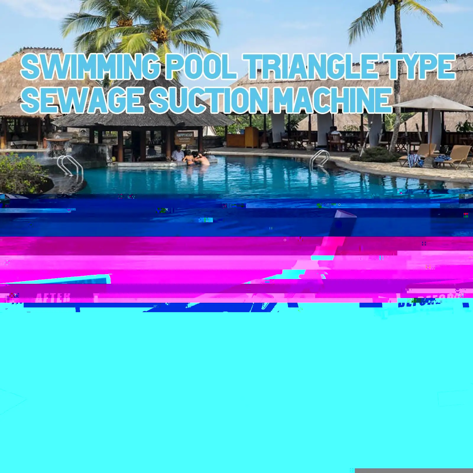 

Вакуумная щетка Suc D9Y7 для бассейнов, устройство для очистки сточных вод треугольного типа, с пылесосом