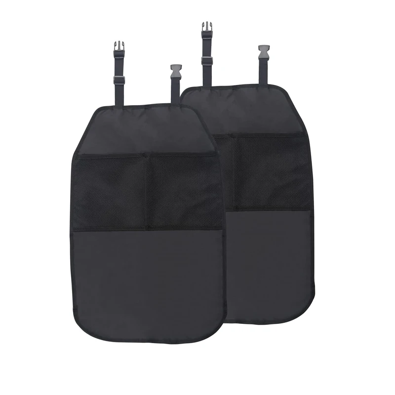 

1/2 шт. детский защитный коврик для автомобильного сиденья, коврик для ударов, подушка для спинки сиденья, защитный чехол, нескользящая сумка для хранения, карманный органайзер