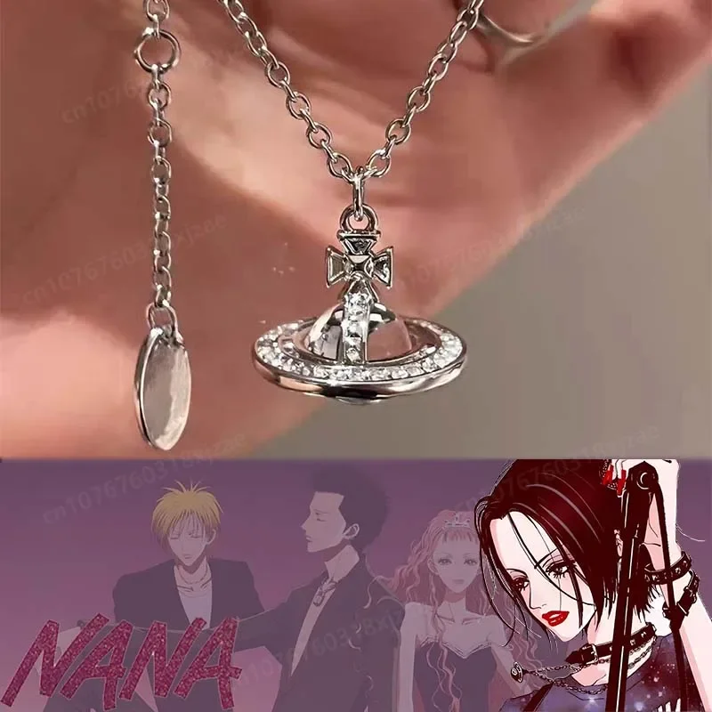 Ожерелье Сатурн аниме-фигурка Nana Super Flash прозрачный кристалл подвеска в виде