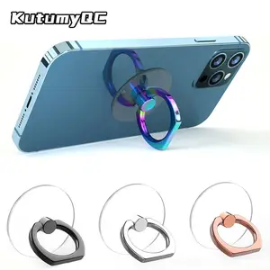 Retractable Magnetic Phone Ring Holder, EEEkit Foldable Phone Ring Holder  Finger Kickstand, 360° Rotation Universal Cell Phone Ring Grip for  Magnetic