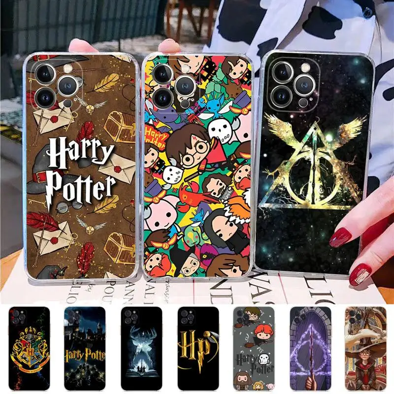 

Art Ring P-Potters Wand Phone Case Silicone Soft for iphone 14 13 12 11 Pro Mini XS MAX 8 7 6 Plus X XS XR Cover