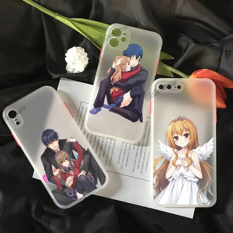 

Toradora Taiga Aisaka Phone Case For IPhone 12 11 Pro Max Xs Xr X 8 7 Plus White Matter Translucent Cover Funda