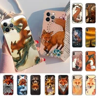 yinuoda sly fox phone case for iphone 11 12 13 mini pro xs max 8 7 6 6s plus x 5s se 2020 xr case