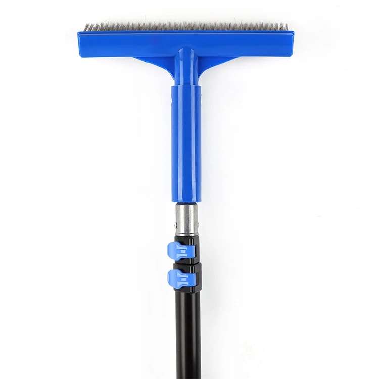 

Extenclean stainless steel algae brush to clean swimming pool wal brush