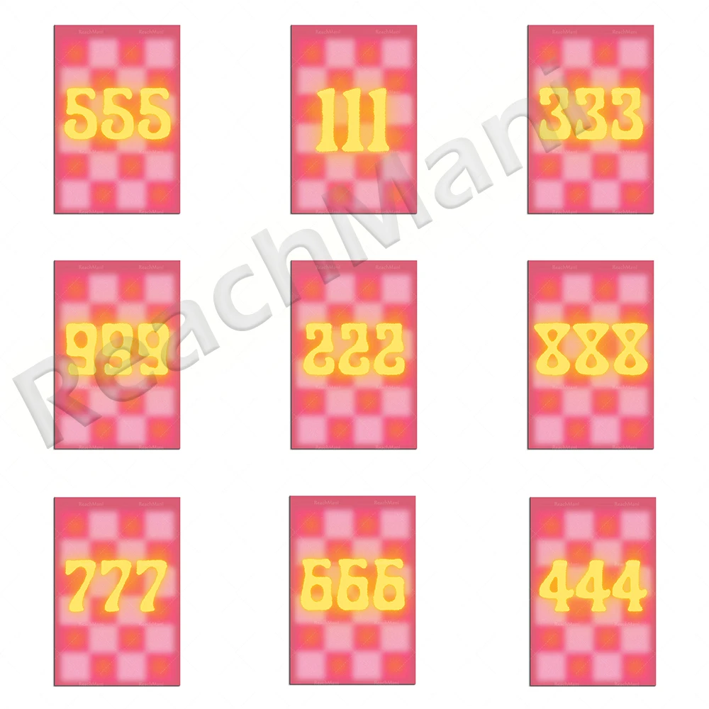 

Angel number number print, pink color checkerboard print, colorful gradient aesthetic art poster, spiritual art print, manifesto