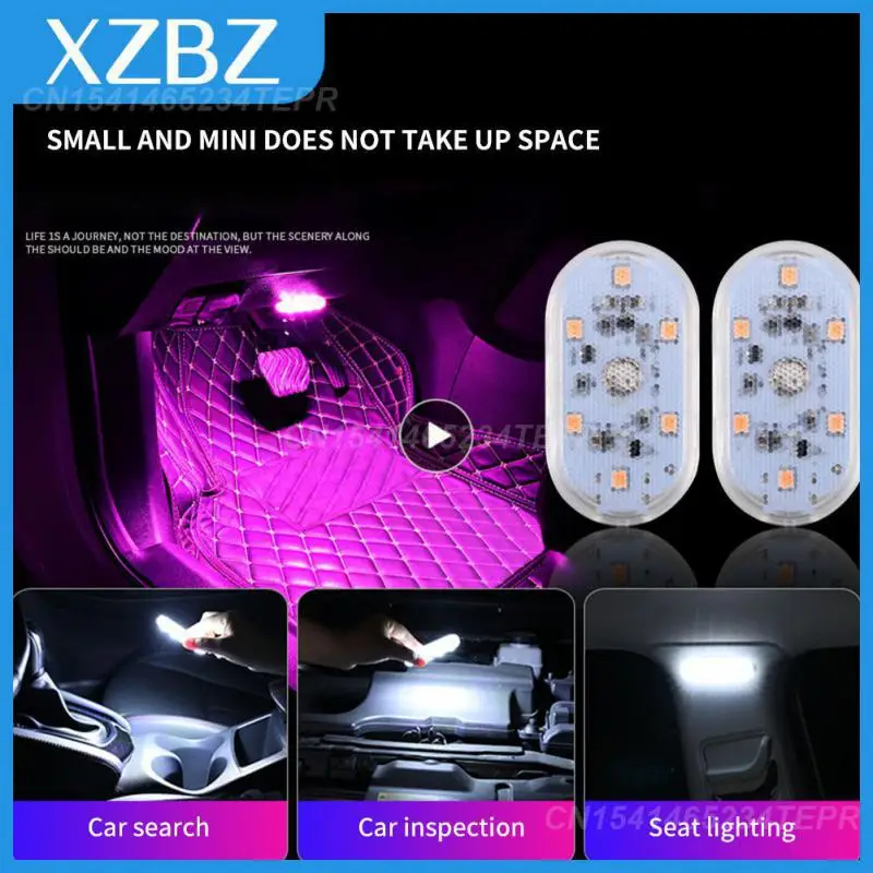 

Portable Car Door Roof Light Mini Led Usb Led Night Light 5v Universal Touch Light Car Accessories Decorative Lamp Car Light