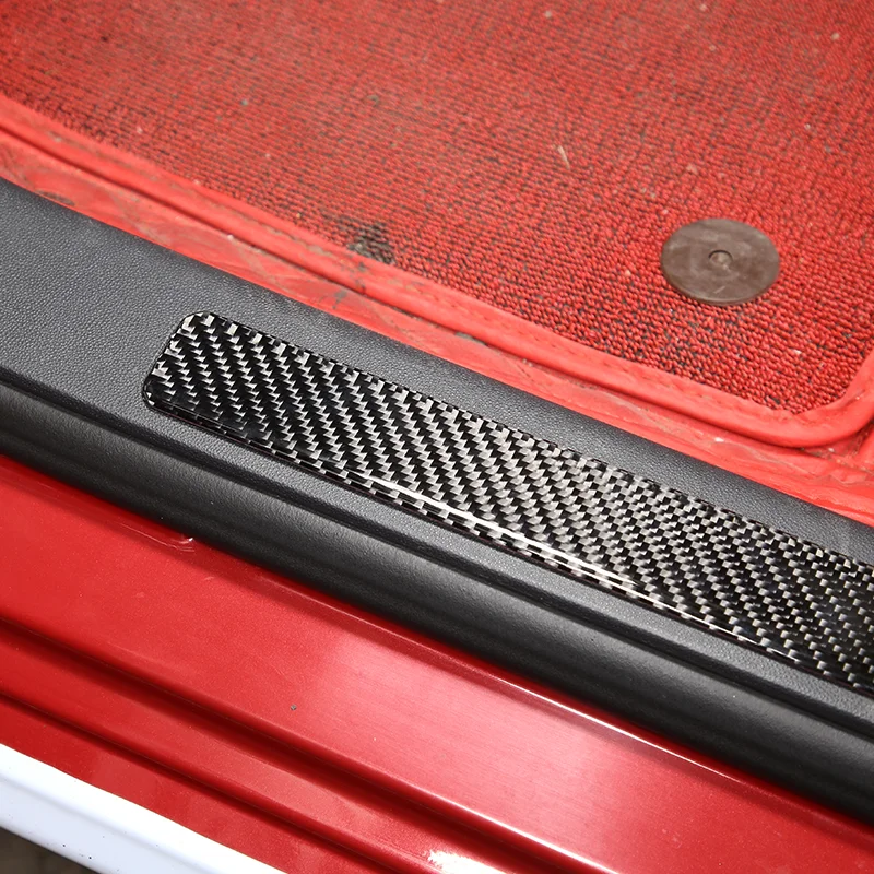 Для 11-19 Fiat 500 встроенный декоративный стикер на порог двери Стайлинг интерьера