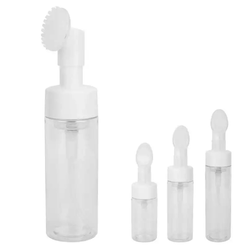 

Foam Bottle with Brush Foam Pump Bottle with Brush Silicone Brush Head for Lotion