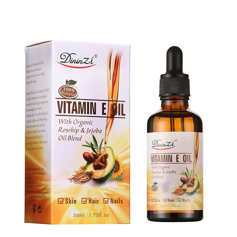 1pcs 50ml Vitamin E Essential Oil Facial Body Moisturizing Nourishing Relieve Anxiety Skin Care Massage Oil Free Shipping