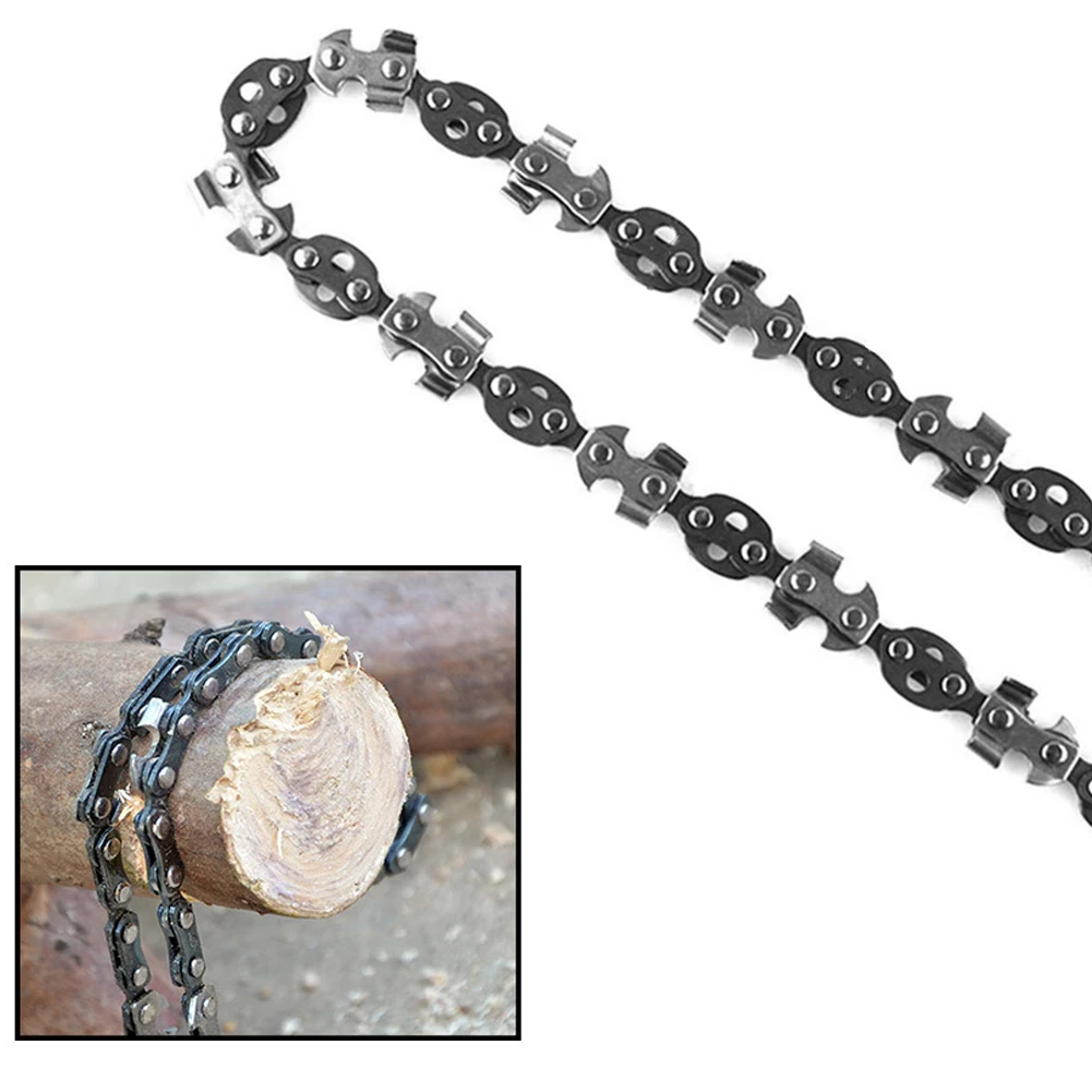 

53inch Hand Rope Chain Saw with 68 Teeth Manual Tree Limb Chain Saw Folding Logging Saws for Camping/Hiking/Fishing/Picnic Use