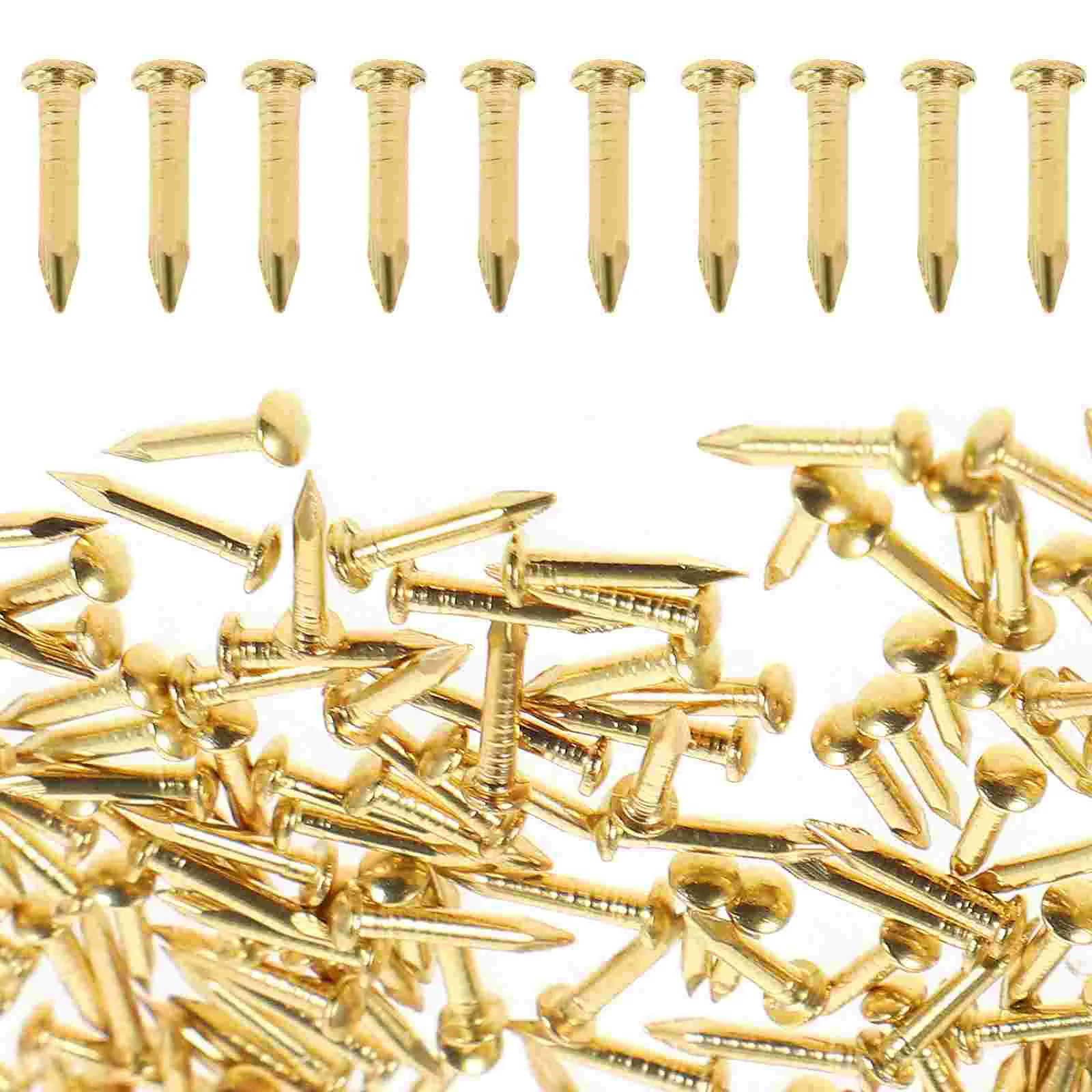 

Nails Brass Furniture Copper Decorative Nail Wood Fringe Tacks Kit Accesories Roofing Finge Wall Head Round Tiny Plated