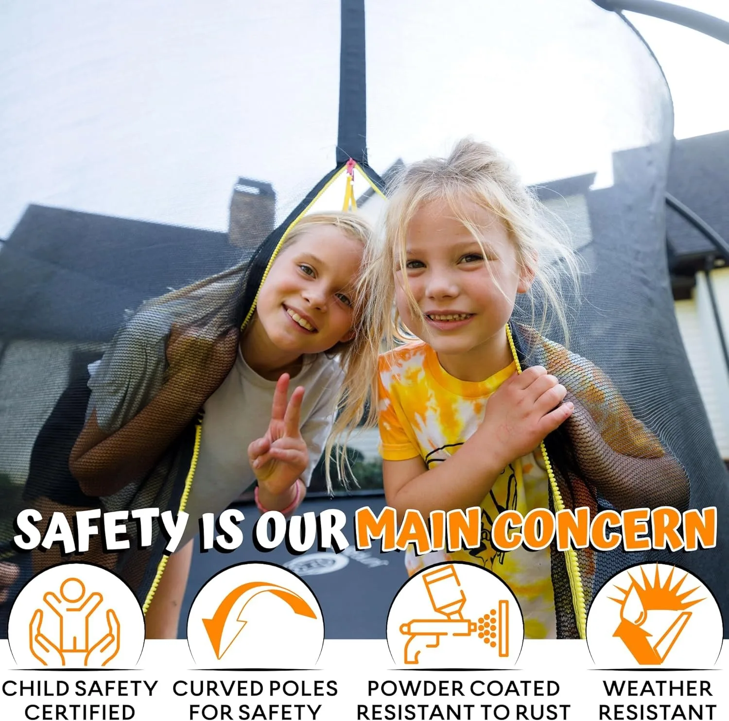 Батут 8 футов с корпусом — батуты для отдыха лестницей и антикоррозийным