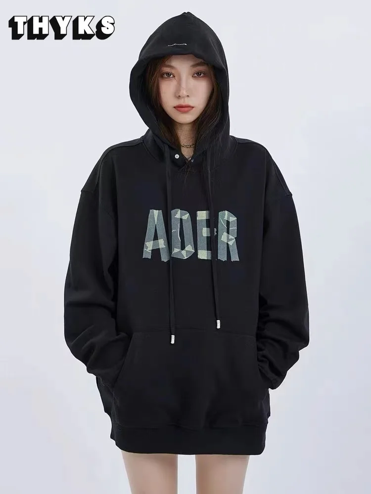 

ADER ERROR Autumn and Winter New Hoodie Sweatshirt Korean Fashion Trend Letter LOGO Zigzag Loose Men and Women Couple Sweater
