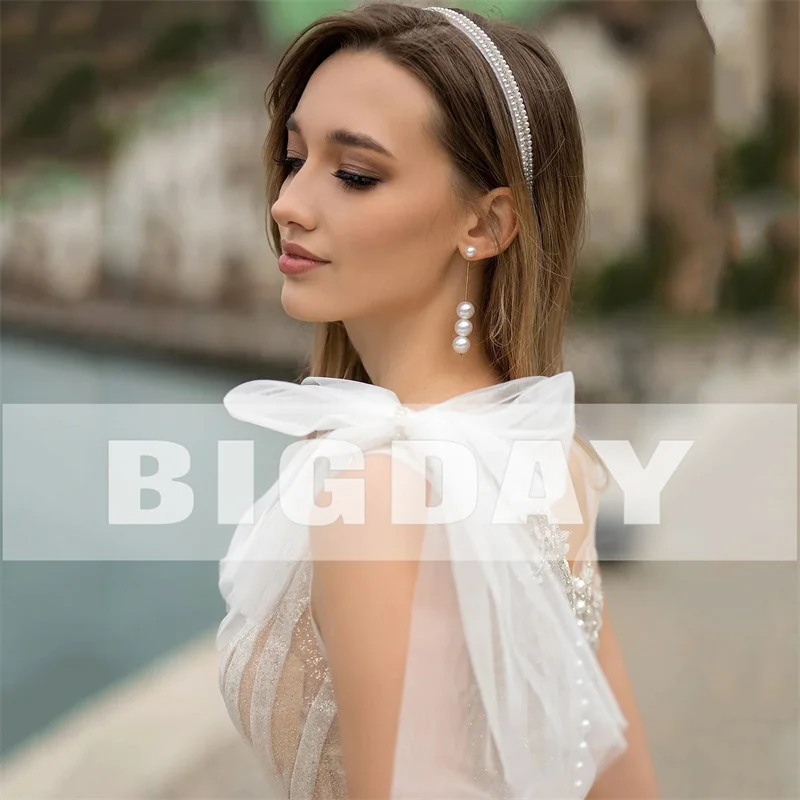 Элегантные свадебные платья а-силуэта женские кружевные с одним открытым плечом