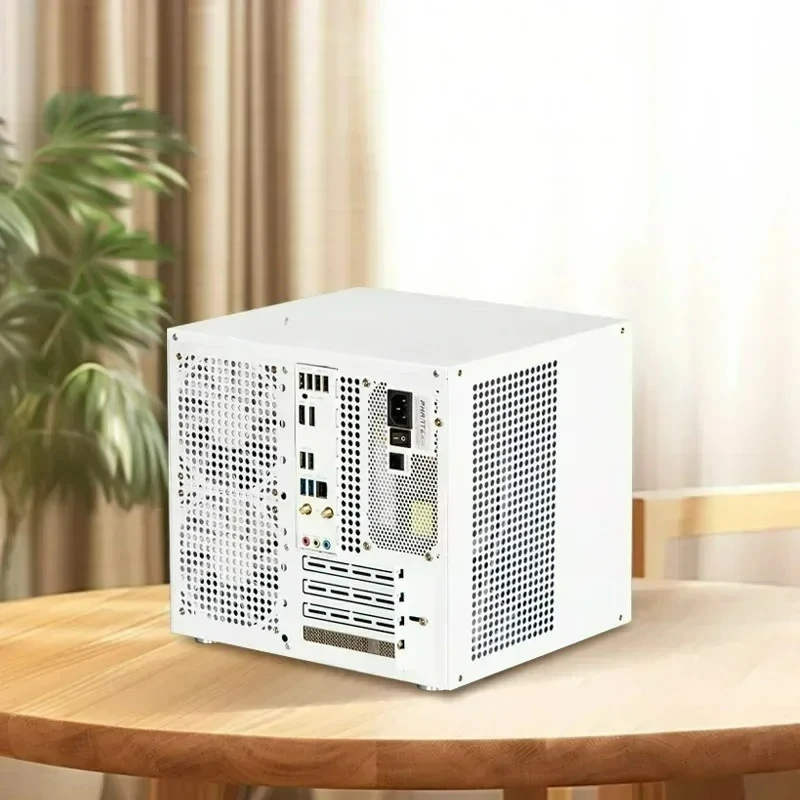 Фото 8-полосный NAS-шасси Sagittarius с щитом, блок питания ATX, PCIe полной высоты MATX, хранилище Qunhui AIO, UNRAID D162 №3