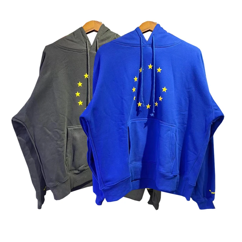 

1:1 Best-Quality Hooded European Union Flag Hoodie Men Women men clothing hoodie sweatshirt